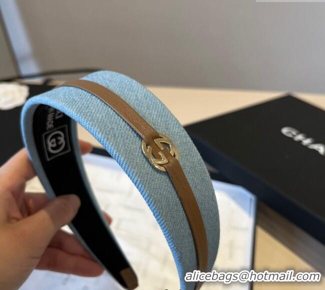 Buy Promotional Gucci Denim Headband 0512 Light Blue 2025