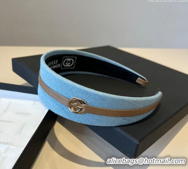 Buy Promotional Gucci Denim Headband 0512 Light Blue 2025