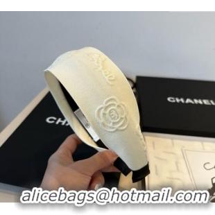 Good Product Chanel Camellia Headband 0512 White 2025