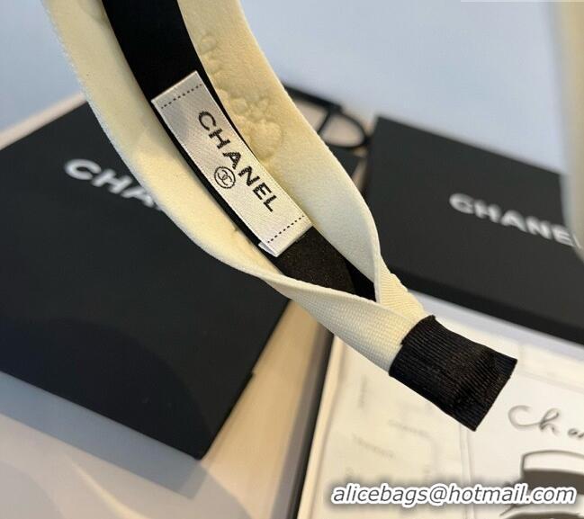 Good Product Chanel Camellia Headband 0512 White 2025