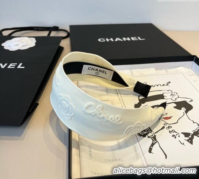 Good Product Chanel Camellia Headband 0512 White 2025