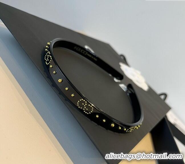 Low Cost Gucci Studs Headband 0512 Black 2025