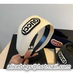 Best Quality Gucci Knit Headband 0512 White 2025