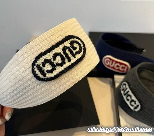 Best Quality Gucci Knit Headband 0512 White 2025