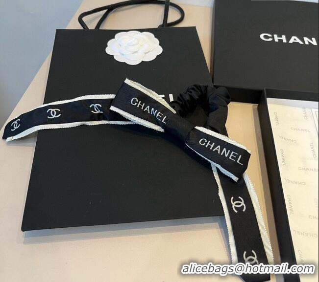 New Stylish Discount Chanel Bow Hairring 0512 Black 2025