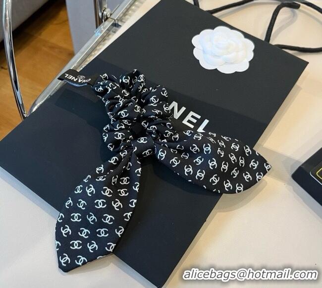 Discount Design Chanel CC Allover Bow Hairring 2104 Black 2025