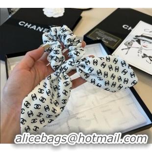 Famous Brand Chanel CC Allover Bow Hairring 2104 White 2025