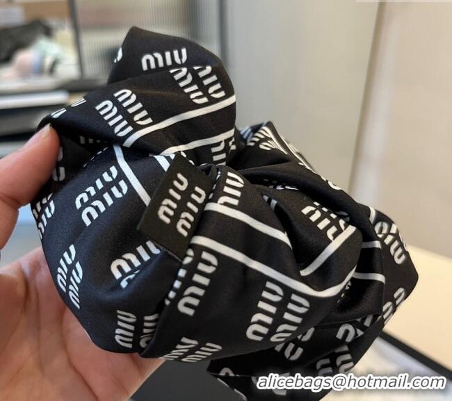 Good Taste Miu Miu Logo Hairring 0512 Black 2025