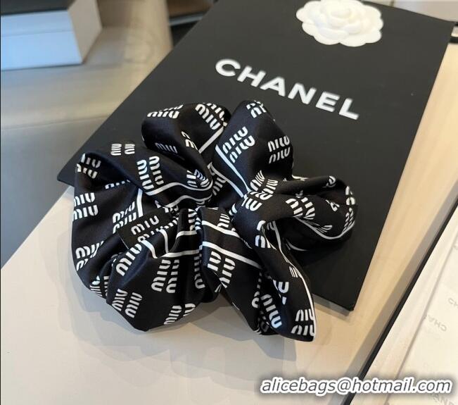 Good Taste Miu Miu Logo Hairring 0512 Black 2025