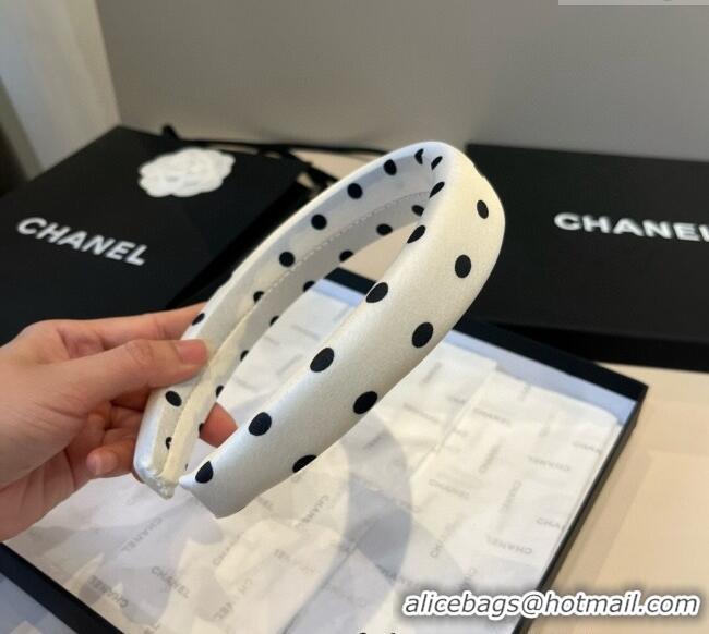 Low Cost Miu Miu Dotted Headband 0513 White 2025