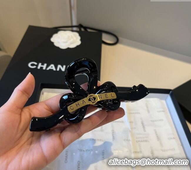 Buy Classic Chanel Bow Hairclip 0513 Black 2025