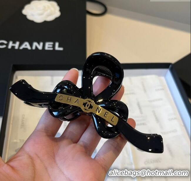 Buy Classic Chanel Bow Hairclip 0513 Black 2025