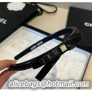 Good Product Miu Miu Bow Headband 0513 Black 2025