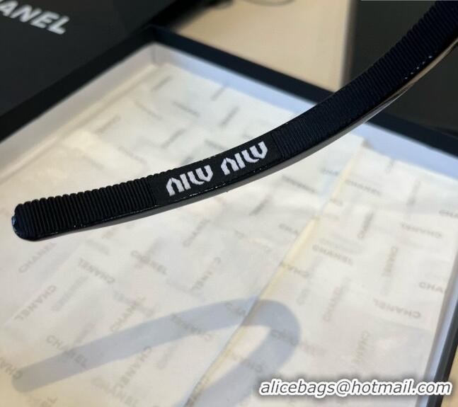 Good Product Miu Miu Bow Headband 0513 Black 2025