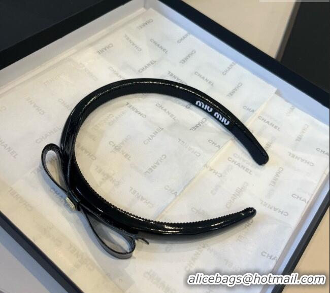 Good Product Miu Miu Bow Headband 0513 Black 2025