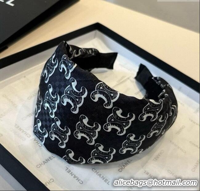 Unique Discount Celine Logo Wide Headband 0513 Black 2025