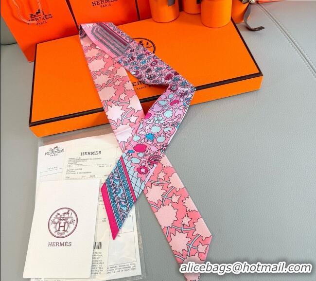 Buy Cheapest Hermes La Danse des Amazones Twilly Silk Bandeau Scarf 5x86cm H4002 Light Pink 2025