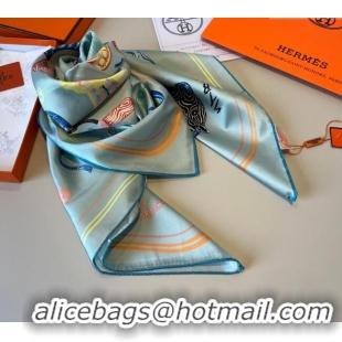 Luxury Classic Hermes Funny Ice Cream Silk Square Scarf 90x90cm H4027 Grey 2025