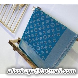 Market Sells Louis Vuitton Classic Silk Wool Shawl Scarf 140cm with Silver-Tone Lurex V4030 Green 2025