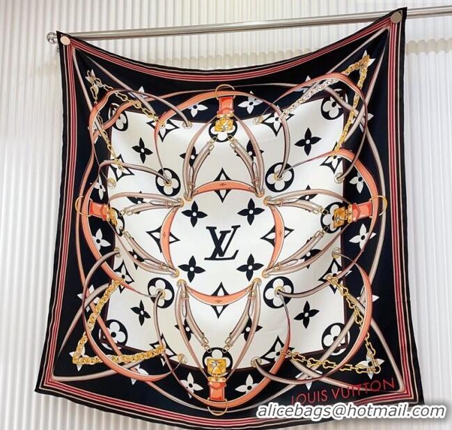 Well Crafted Louis Vuitton Ultimate Monogram Silk Square Scarf 90cm V4047 White 2025