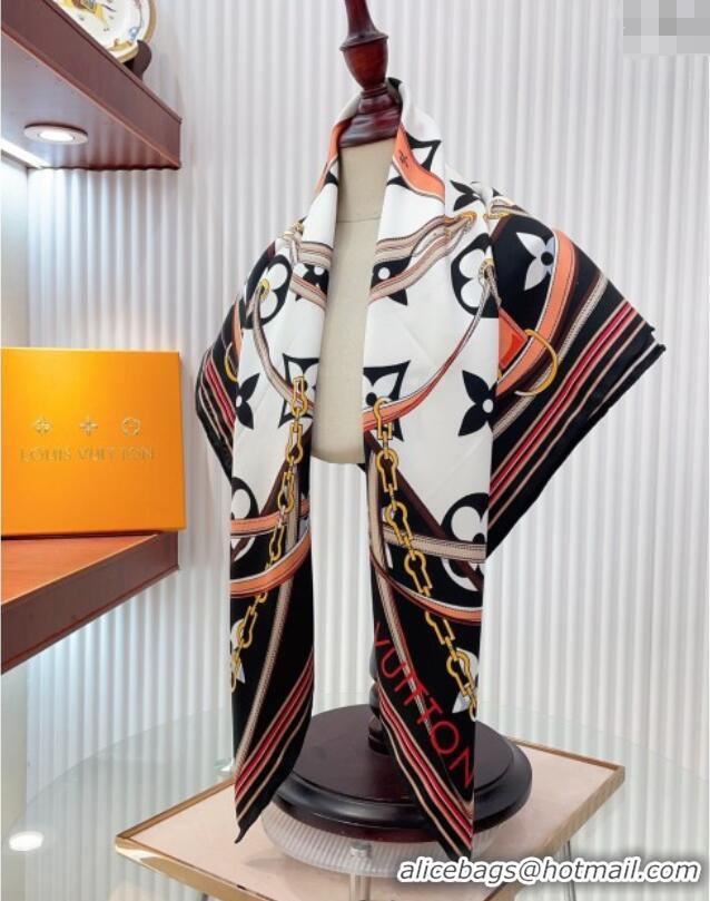 Well Crafted Louis Vuitton Ultimate Monogram Silk Square Scarf 90cm V4047 White 2025