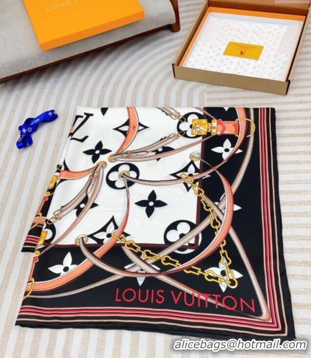 Well Crafted Louis Vuitton Ultimate Monogram Silk Square Scarf 90cm V4047 White 2025