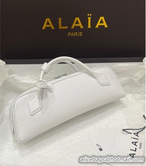 Well Crafted Alaia Le Tecket Long Clutch bag in Grained Leather 68169 White 2025