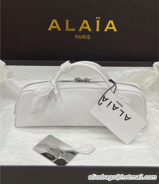 Well Crafted Alaia Le Tecket Long Clutch bag in Grained Leather 68169 White 2025
