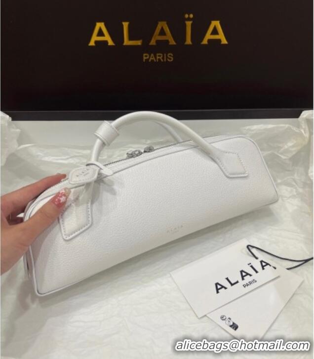 Well Crafted Alaia Le Tecket Long Clutch bag in Grained Leather 68169 White 2025