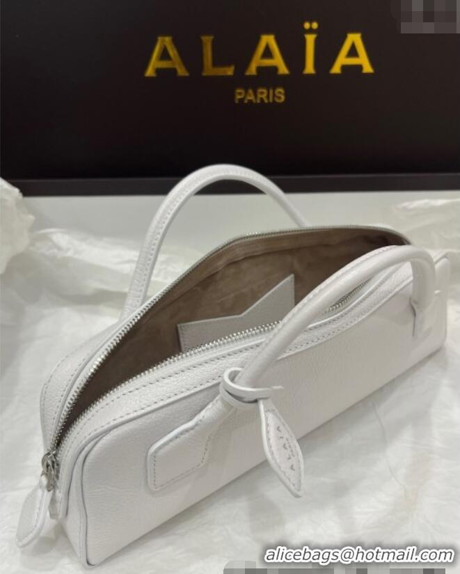 Well Crafted Alaia Le Tecket Long Clutch bag in Grained Leather 68169 White 2025