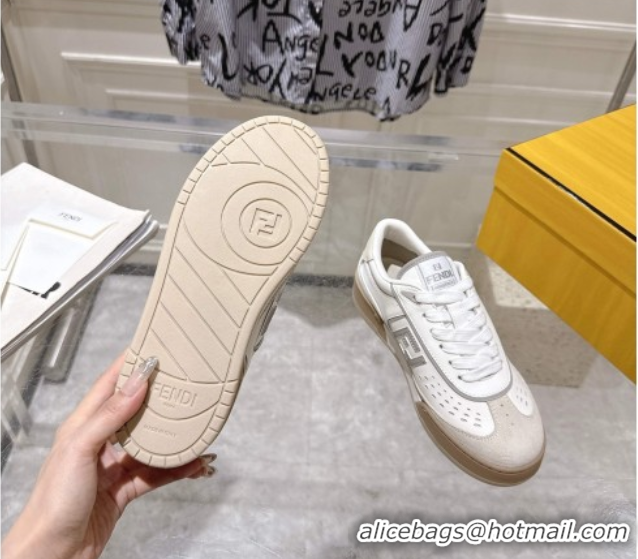 Low Cost Fendi Match Sneakers in Leather and Suede White 0426020