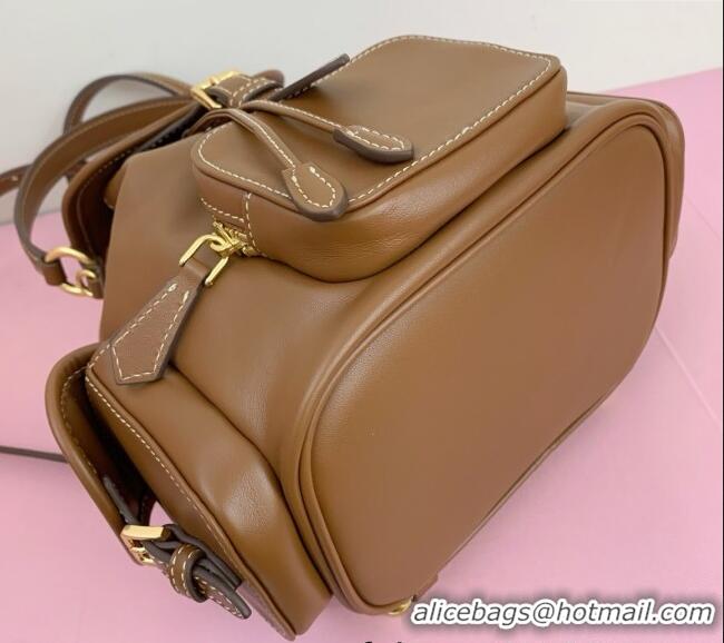 Market Sells Miu Miu Calf Leather backpack bag 5BZ043 Brown 2025