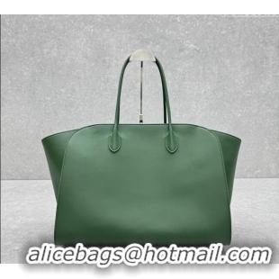 Grade Quality The Row Marlo 17 Softly Structured Tote Bag in Smooth Leather 1895 Green 2025