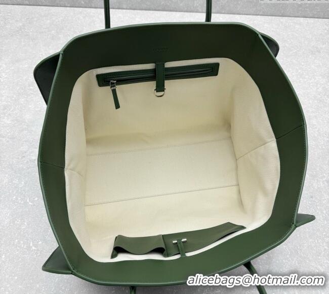 Grade Quality The Row Marlo 17 Softly Structured Tote Bag in Smooth Leather 1895 Green 2025