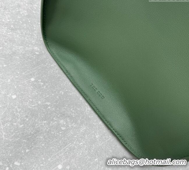 Grade Quality The Row Marlo 17 Softly Structured Tote Bag in Smooth Leather 1895 Green 2025