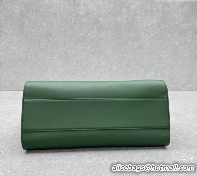 Grade Quality The Row Marlo 17 Softly Structured Tote Bag in Smooth Leather 1895 Green 2025