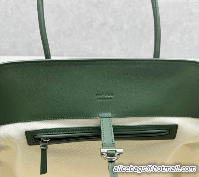 Grade Quality The Row Marlo 17 Softly Structured Tote Bag in Smooth Leather 1895 Green 2025