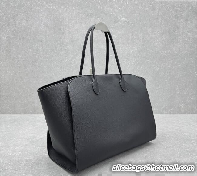 Cheapest The Row Marlo 17 Softly Structured Tote Bag in Grained Leather 1895 Black 2025