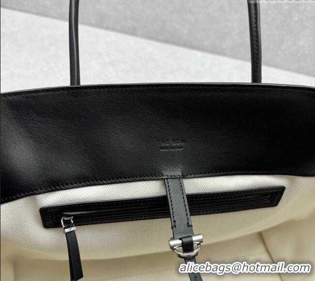 Buy Cheap The Row Marlo 17 Softly Structured Tote Bag in Smooth Leather 1895 Black 2025