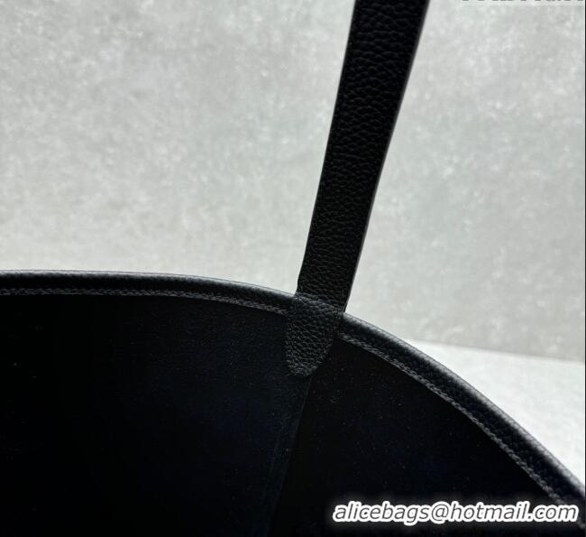 Luxury Cheap The Row Large N/S Park Tote Bag in Grained Leather 1822 Black 2025