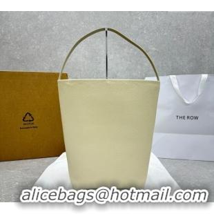 New Design The Row Large N/S Park Tote Bag in Grained Leather 1822 White 2025