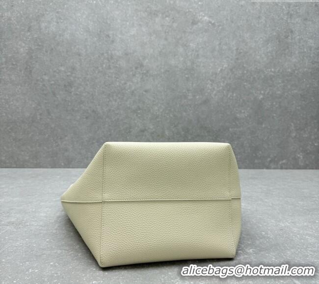 New Design The Row Large N/S Park Tote Bag in Grained Leather 1822 White 2025