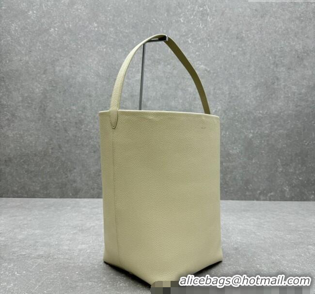 New Design The Row Large N/S Park Tote Bag in Grained Leather 1822 White 2025