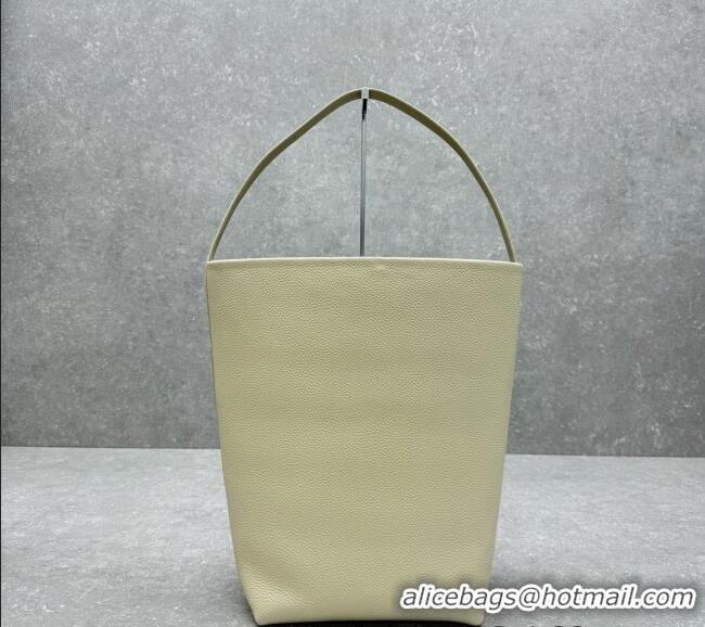 New Design The Row Large N/S Park Tote Bag in Grained Leather 1822 White 2025