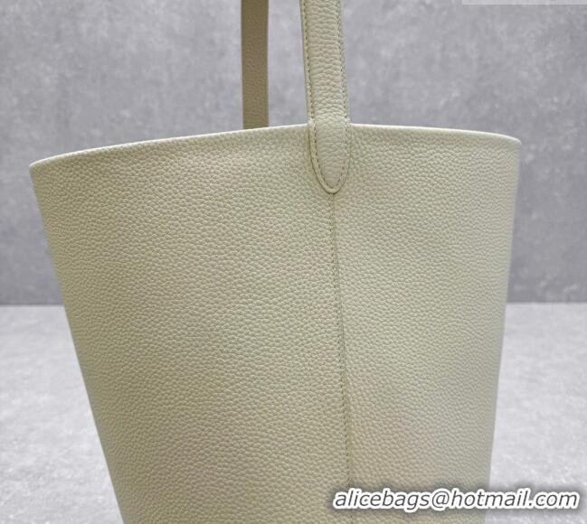 New Design The Row Large N/S Park Tote Bag in Grained Leather 1822 White 2025