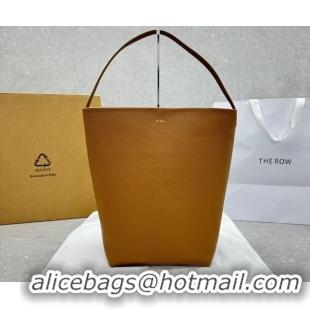 Super Quality The Row Large N/S Park Tote Bag in Grained Leather 1822 Brown 2025