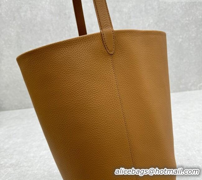 Super Quality The Row Large N/S Park Tote Bag in Grained Leather 1822 Brown 2025