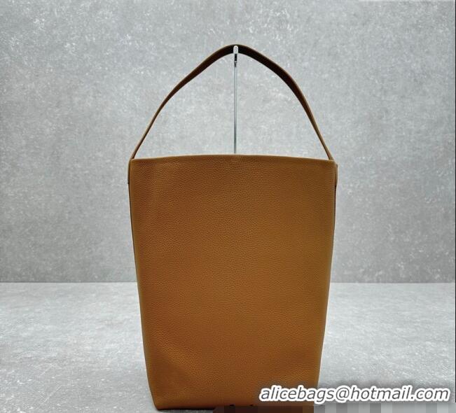 Super Quality The Row Large N/S Park Tote Bag in Grained Leather 1822 Brown 2025