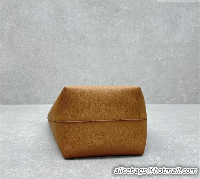Super Quality The Row Large N/S Park Tote Bag in Grained Leather 1822 Brown 2025