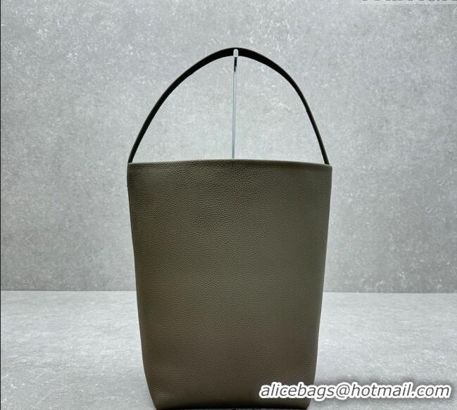 Original Cheap The Row Large N/S Park Tote Bag in Grained Leather 1822 Grey 2025